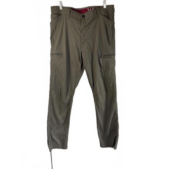 Olive Green Wrangler Men's Cargo Pants - 36/30 - Picture 1 of 6